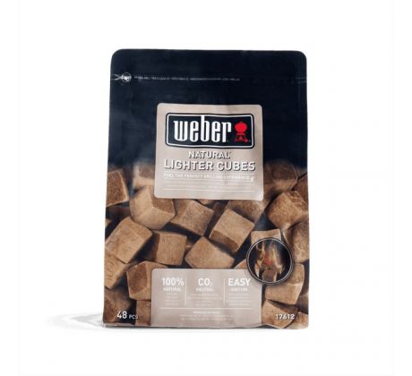 WEBER podpaľovacie kocky hnedé 48ks