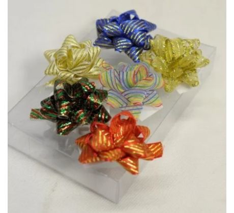 Rôznofarebné ozdobné hviezdičky 6ks