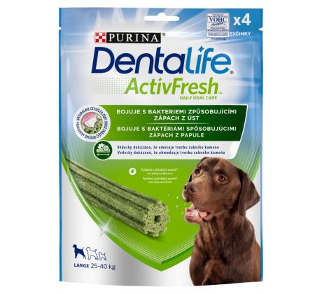 Purina Dentalife ActivFresh DAILY ORAL CARE pre psov veľkých plemien 142 g