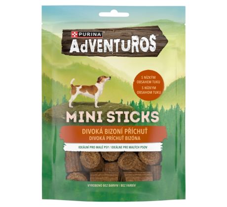 ADVENTUROS Mini Sticks s divokou príchuťou bizóna 90 g