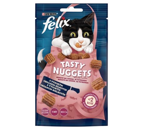 FELIX Tasty Nuggets bohaté na lososa, so pstruhom 50 g
