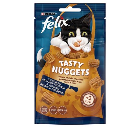FELIX Tasty Nuggets bohaté na kura, s kačicou 50 g