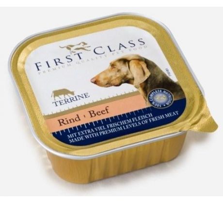 FIRST CLASS Hovädzia paštéta pre psov 300 g