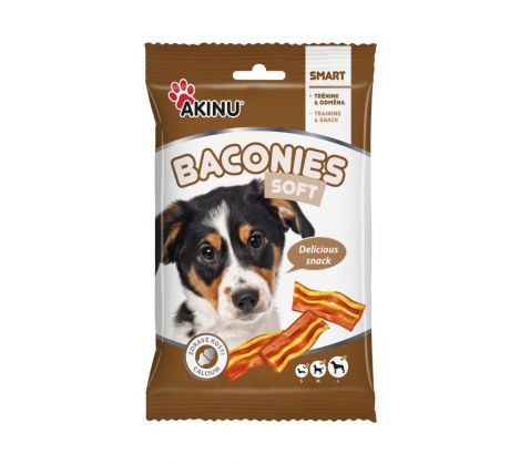 Akinu BACONIES Slaninky maškrta pre psov 85g
