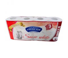 Toal. papier Fresh Air 3-vrst., 8 rol. biely