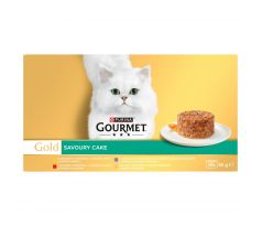 GOURMET GOLD Multipack Savoury Cake hovädzie, kura, morka, jahňacie 48x85g