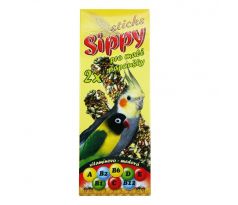 Akinu SIPPY Tyč vitamínovo - medová doplnkové krmivo pre malé papagáje 2 ks