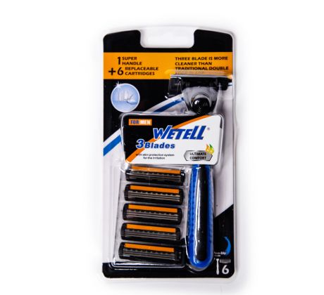 Žiletka WETELL + 5 náhradných hlavíc