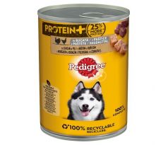 PEDIGREE konzerva Protein s kuracím a morčacím 800g