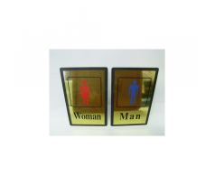WC tabuľka označenie toalety - men + woman