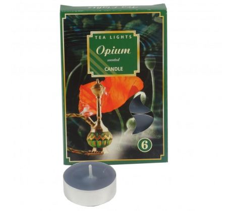 Čajové vonné sviečky 6ks, Opium